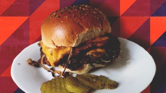 Our Vegan Oklahoma Fried Onion Burger Will Compete With Any Hamburger In Your Repertoire