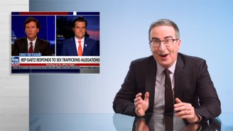 John Oliver Didn’t Even Try To Hide His Giddiness At Tucker Carlson’s Response To Matt Gaetz’s Bizarre Interview