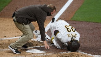Fernando Tatis Jr. Left Giants-Padres After Injuring His Arm On A Swing