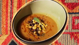 This Three Sisters Pumpkin Soup Is Late-Spring Energy In A Bowl