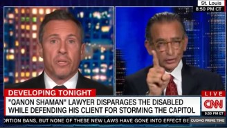 The QAnon Shaman’s Lawyer And Chris Cuomo Had A Spirited Discussion About Mental Health and Grooming Products