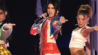 Ginger Spice Sent Dua Lipa Flowers For Her Union Jack Dress At The BRIT Awards