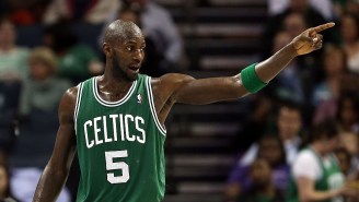 Kevin Garnett Is Very Mad About Kyrie Irving Stomping On The Celtics Logo