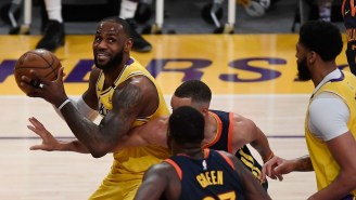 LeBron Hit A Logo Three Over Steph To Beat The Warriors In A Thrilling Play-In Game