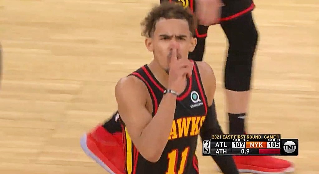 Trae Young Hit The Game-Winning Floater And Shushed The MSG Crowd