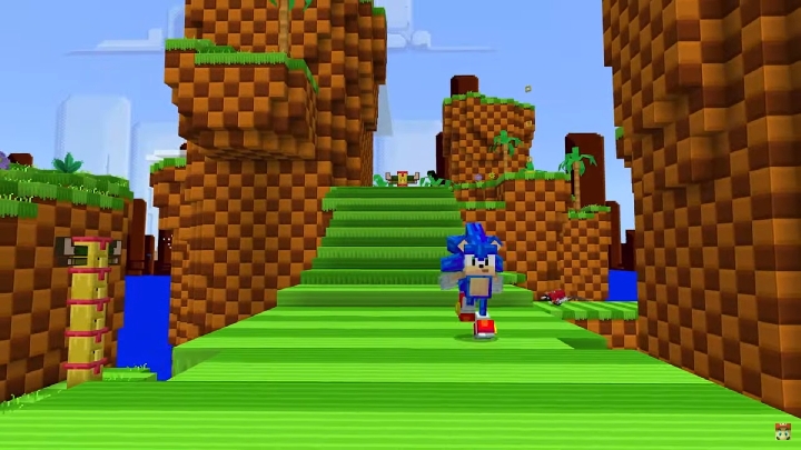 Minecraft Sonic DLC All Characters in Sonic Minecraft 