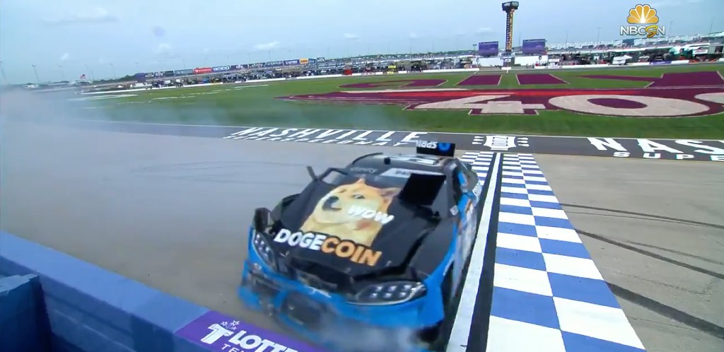 The Dogecoin Car Didn’t Fare Very Well In Its NASCAR Race Appearance In