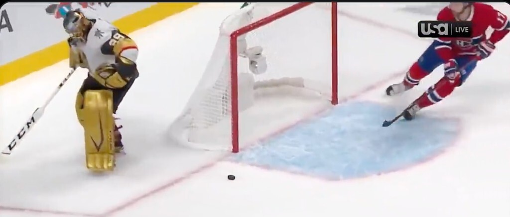 An Absolutely Ridiculous Mistake By Marc-Andre Fleury Led To Overtime In Golden Knights-Canadiens