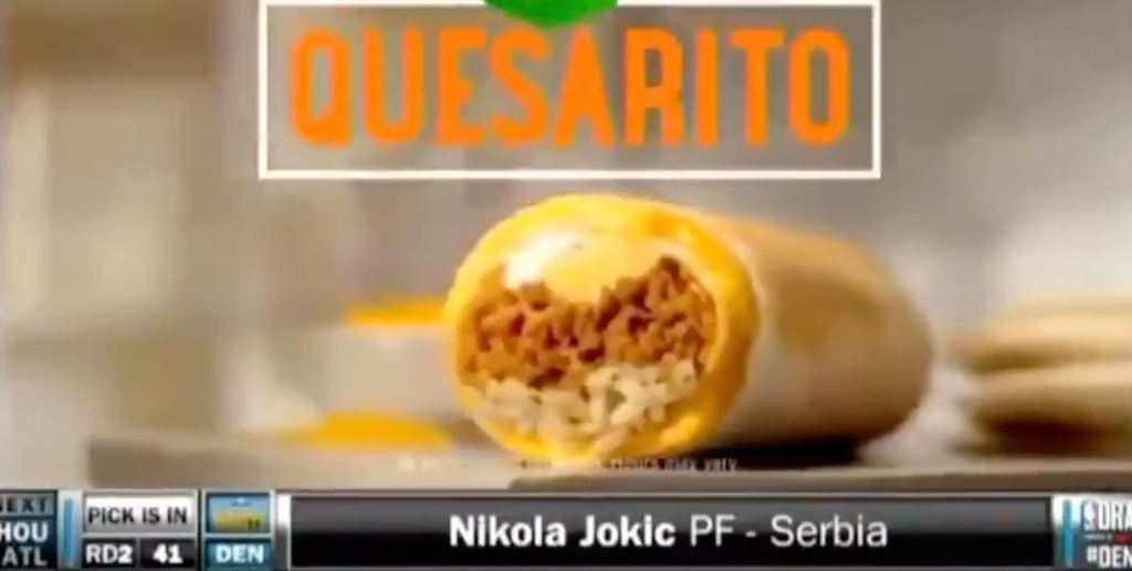 Jokic MVP Had People Remembering He Got Drafted During Taco Bell Ad