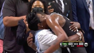 Kevin Durant Shared A Hug With His Mom After The Bucks Took Down The Nets In Game 7