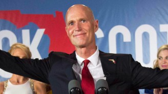 Rick Scott Was Dragged For Complaining About Joe Biden Being On Vacation While Tweeting From A Luxury Yacht In Italy
