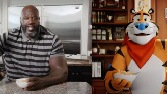 Shaq Wants John Oliver To Join Him And Tony The Tiger For Breakfast After Oliver Praised Their ‘Perfect’ Frosted Flakes Commercial