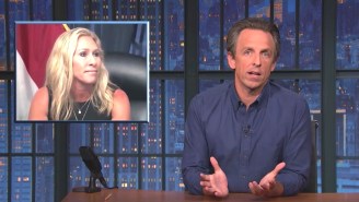 Seth Meyers Isn’t Buying Marjorie Taylor Greene’s Reason For Refusing To Say Whether She’s Been Vaccinated