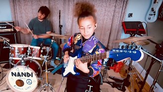 Arctic Monkeys’ Matt Helders And 11-Year-Old Nandi Bushell Rock Out To A Rendition Of ‘R U Mine?’