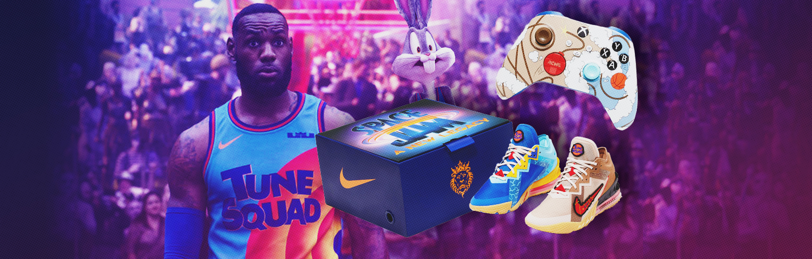 Nike Snkrs Is Dropping A Space Jam Lebron Bundle Featuring An Exclusive Xbox Controller - roblox hallows eve event feat eddie redmayne