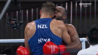 Moroccan Boxer Youness Baalla Tried To Go Full Tyson By Biting David Nyika At The Olympics