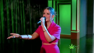 Maren Morris Guest-Hosted A 420-Friendly ‘Kimmel’ Episode Featuring Willie Nelson And A Song About Weed