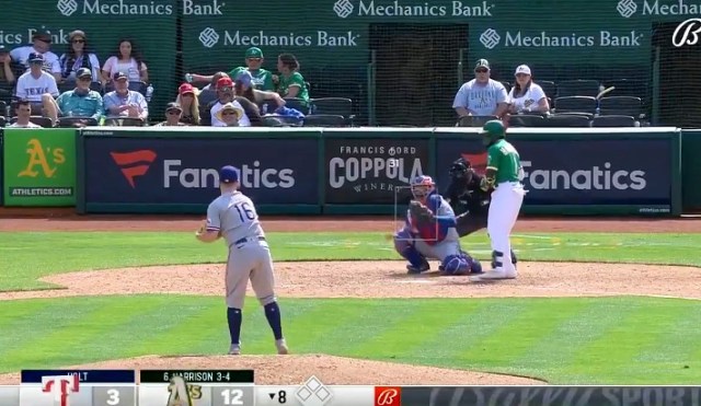 Oakland A's face 31 mph eephus pitch from Brock Holt of Texas Rangers -  Athletics Nation