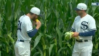 White Sox Outfielders Ate The Gross Corn At The ‘Field Of Dreams’ Game Against The Yankees