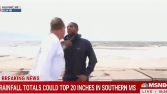 An MSNBC Reporter Was Bizarrely Confronted By A Man Apparently Mad About Hurricane Coverage