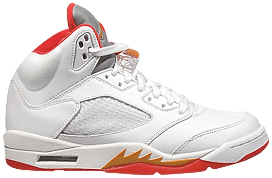 2006 Air Jordan 5 Fire Red On Feet Sneaker Review