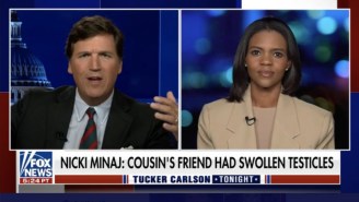 Tucker Carlson Cannot Stop Talking About Nicki Minaj’s Cousin’s Friend’s Swollen Testicles
