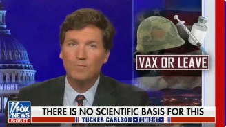 Tucker Carlson Thinks Military Vaccine Mandates Are A Satanism-Inspired Plot To Target Christians And ‘Men With High Testosterone Levels’