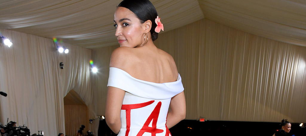AOC Showed Up At The Met Gala With A Dress That Read ‘Tax The Rich,’ And People Lost It