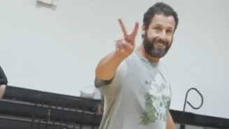 A Bunch Of NBA Players And Also Adam Sandler Got In An Offseason Pickup Game