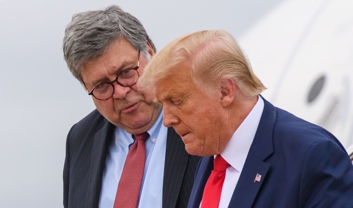 Bill Barr says if even half of Trump’s accusations are true, the big guy’s ‘toast’