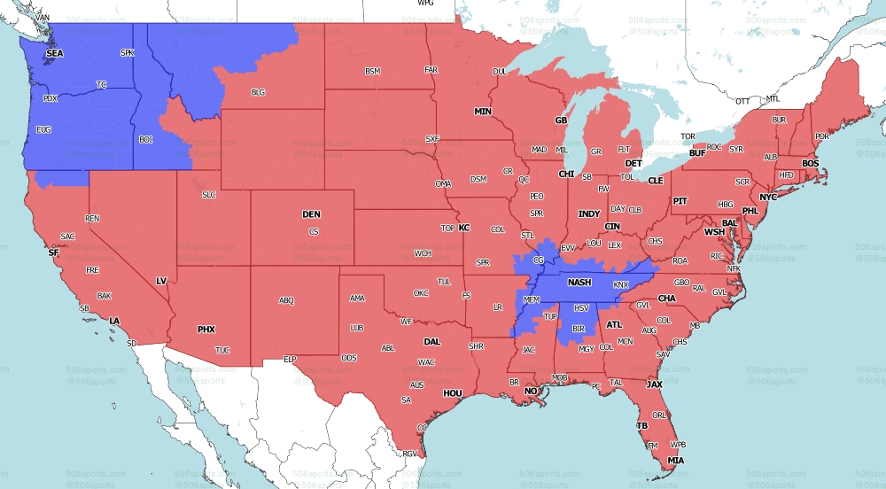 NFL Week 2 Coverage Maps What Fox And CBS Games Are Playing In Each