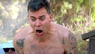 Steve-O’s ‘Delusional Vision’ For His Career Ends With Fake Breasts And A Bullet Wound, Apparently