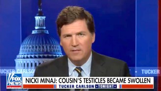 Tucker Carlson Is Suddenly Nicki Minaj’s Biggest Fan After She Claimed Her Cousin’s Friend’s ‘Testicles Became Swollen’ After Being Vaccinated