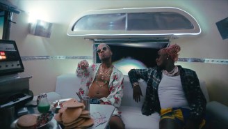 Young Thug, Kid Cudi, And Strick Share A Massive Stack Of Pancakes In Their Trippy ‘Moon Man’ Video