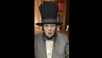 People Are Scratching Their Heads Over A Bizarre Rudy Giuliani Video Where He Attacks A Democratic Candidate While Using An Abraham Lincoln Filter