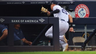 Gio Urshela Went Flying Down The Stairs In The Rays Dugout As He Made MLB’s Catch Of The Year