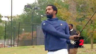 Watch JR Smith’s Highlights From His First College Golf Tournament Round