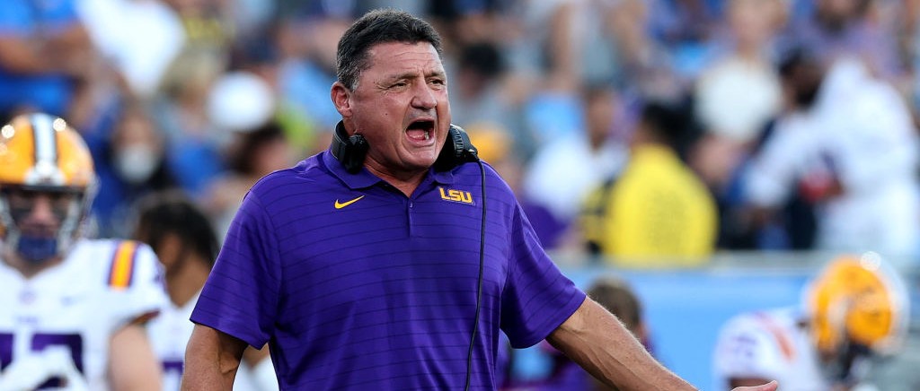 Ed Orgeron Reportedly Hit On An LSU Official's Pregnant Wife