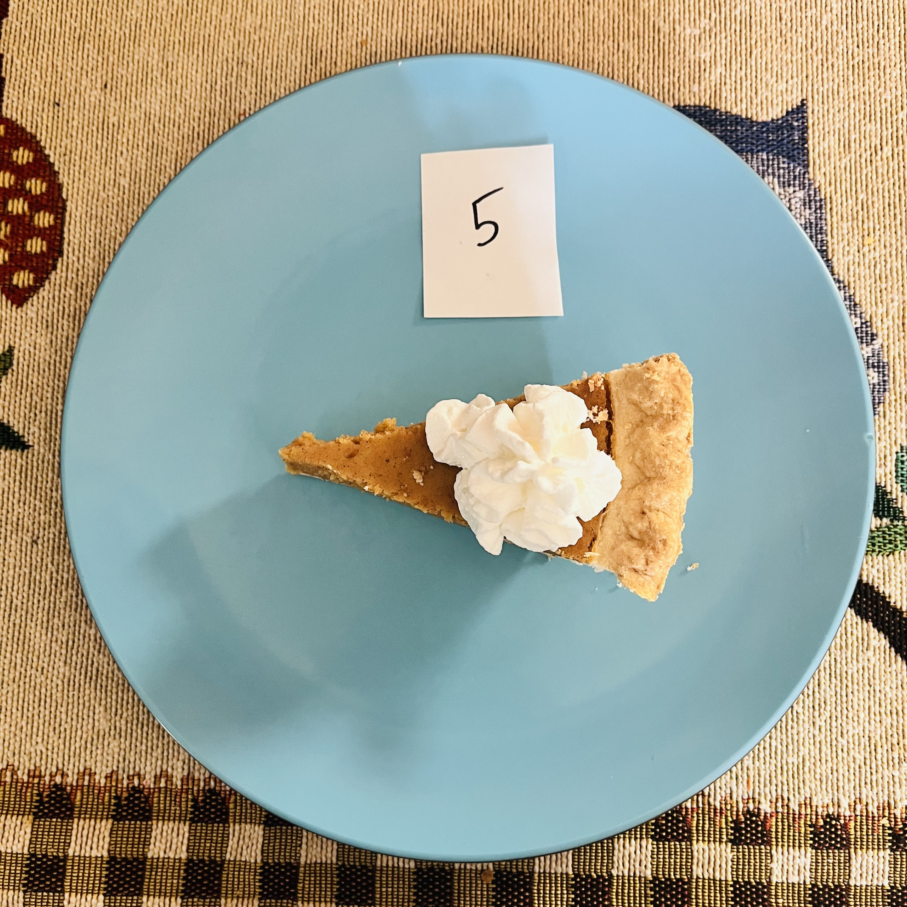 Pumpkin Pie Ranking