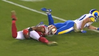 NFL Fans Lost It After A 49ers DB Intercepted A Ball With His Butt Only For A Flag To Overturn It