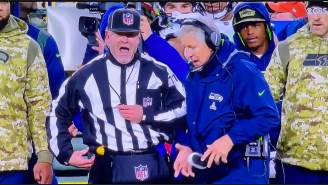 Pete Carroll Threw An Electric Hand Warmer To Challenge A Play Because He Couldn’t Find His Flag
