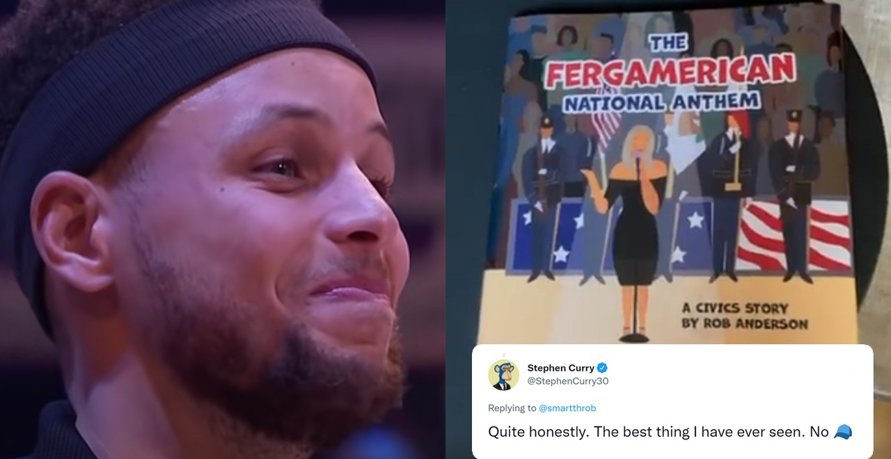 steph curry fergie all-star national anthem book