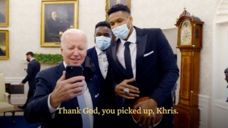 Giannis Was Worried Khris Middleton Would Ignore A FaceTime From Joe Biden Because ‘He Doesn’t Answer His Phone’
