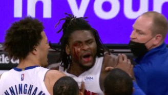 Isaiah Stewart Went Ballistic Trying To Fight LeBron James After He Cut Stewart With A Shot To The Eye