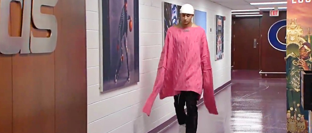 Kyle Kuzma's Giant Pink Sweater Is Actually Good