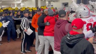 Ohio State And Michigan Had To Be Held Back From Going At One Another In The Tunnel At Halftime