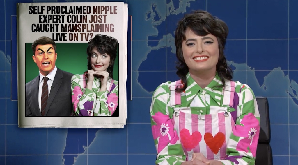 [WATCH] Sarah Sherman Roasts Colin Jost 'SNL' Weekend Update