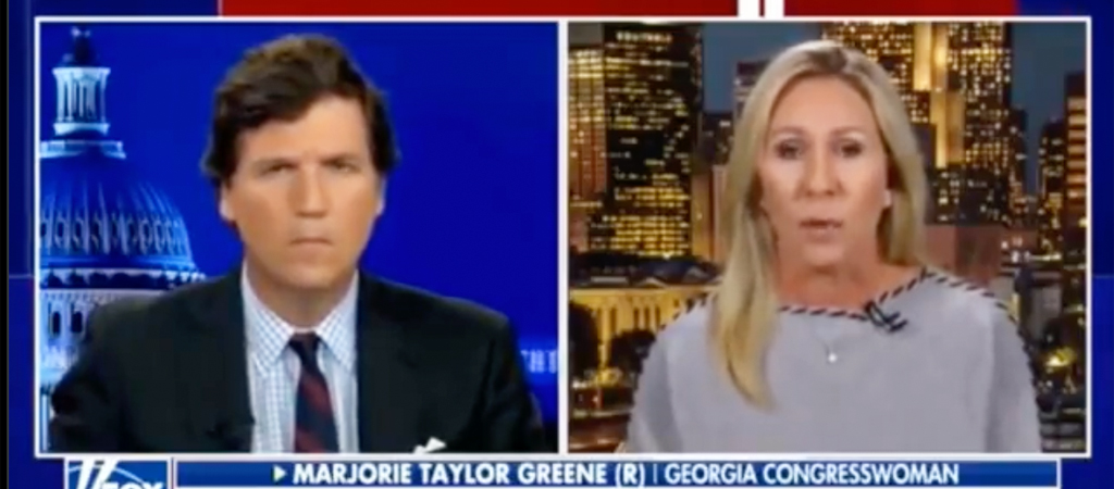 Tucker Carlson Welcomed Marjorie Greene For Kooky Discussion