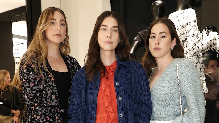 Haim sisters Este and Alana cut stylish figures as they head out