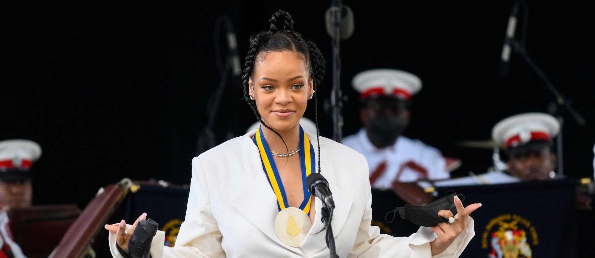 Rihanna Celebrates Black History Month With Baby Bump Photo